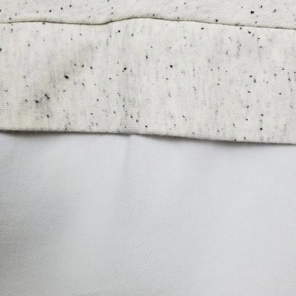 Loft Womens Ivory Speckled Layered Tie Knot Front Sweatshirt Top Size L NWT - Picture 4 of 5